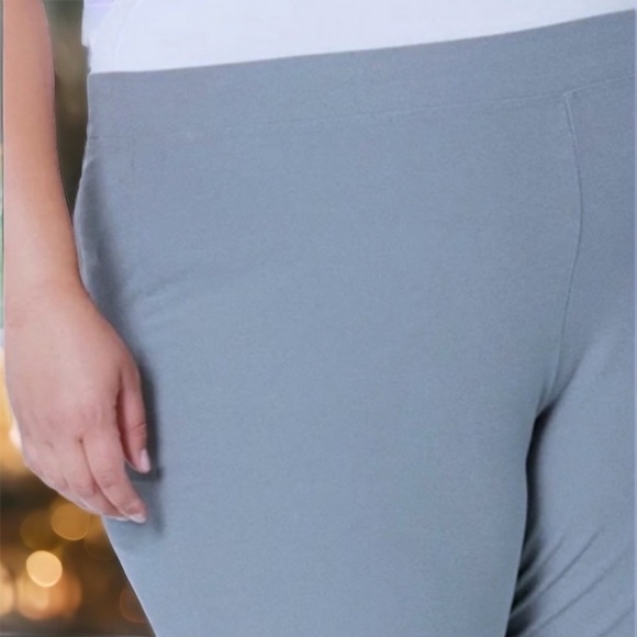 Eileen Fisher Ankle Pants Stretch Crepe 1X Gray Straight Leg Stretch Crepe NWT - Picture 3 of 15